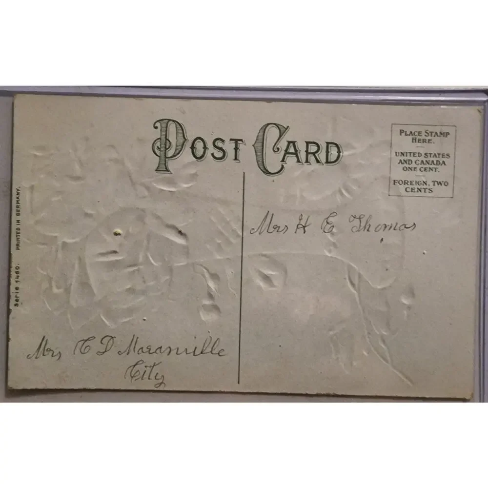 Lot Of Four Vintage Antique Embossed Postcards Flowers Birthday Best Wishes
